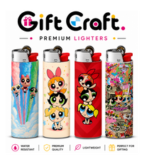 Powerpuff Girls Lighter Pack | 4-Piece Cartoon Set | Gift Craft BD